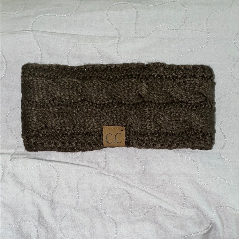 C.C Women's Brown Knit Headband
